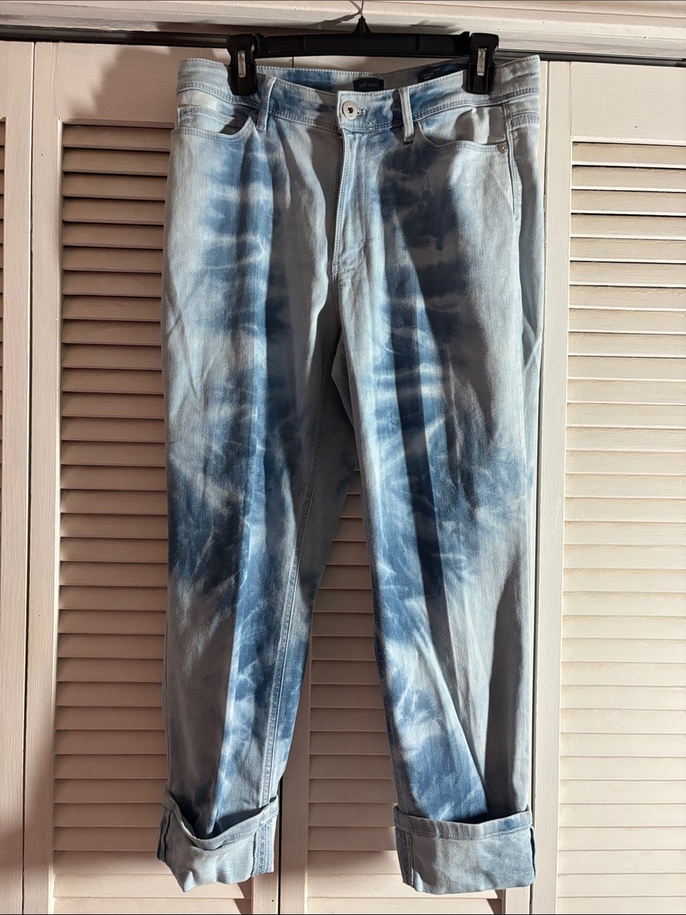 Light Blue Tie-Dye Jeans